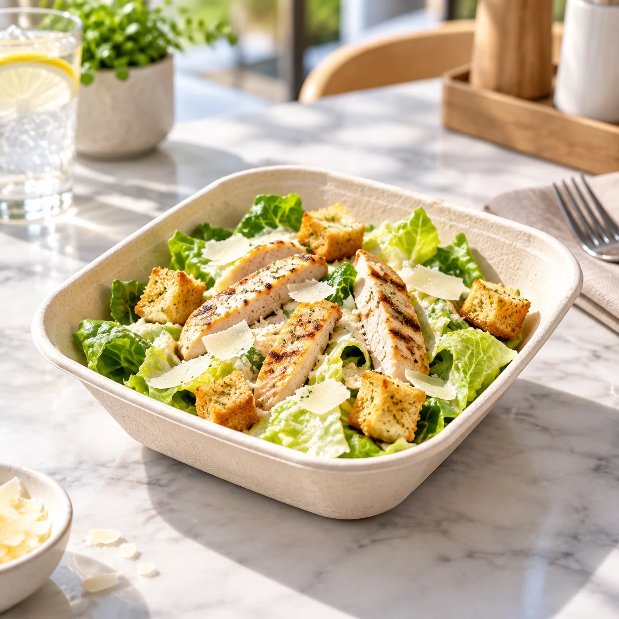 Salad presentation
