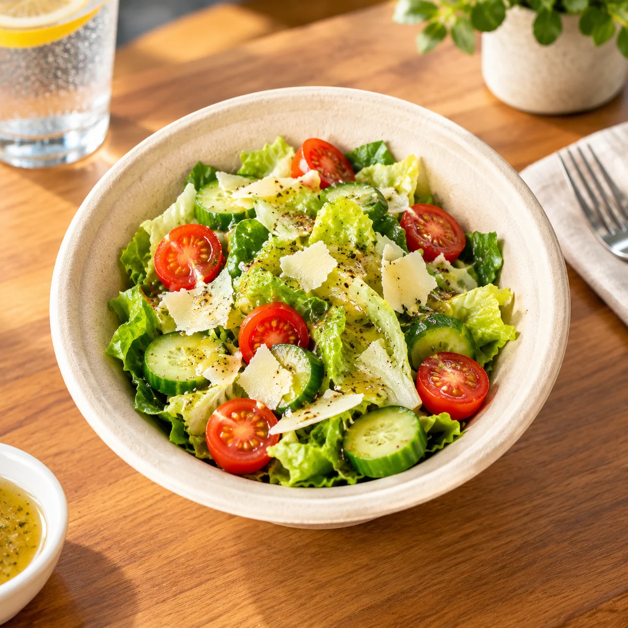 Salad serving example