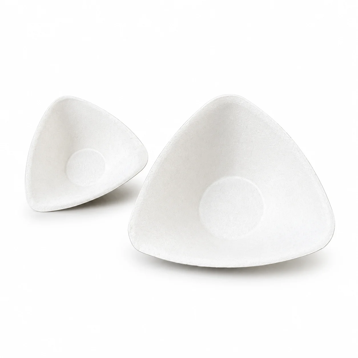 Triangle Bagasse Salad & Dessert Bowl (450 mL) — Triangle bowl view
